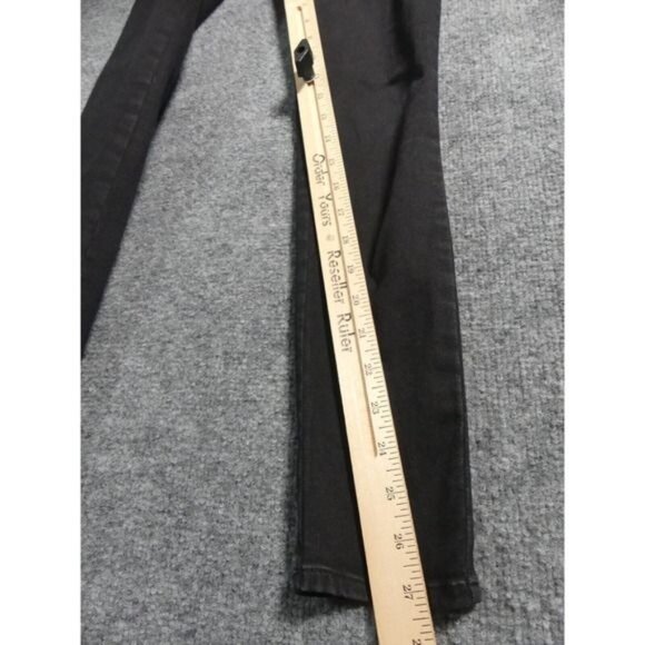 Veronica Beard 0/25 Jeans Skinny Black Zipper Detail - Picture 4 of 7